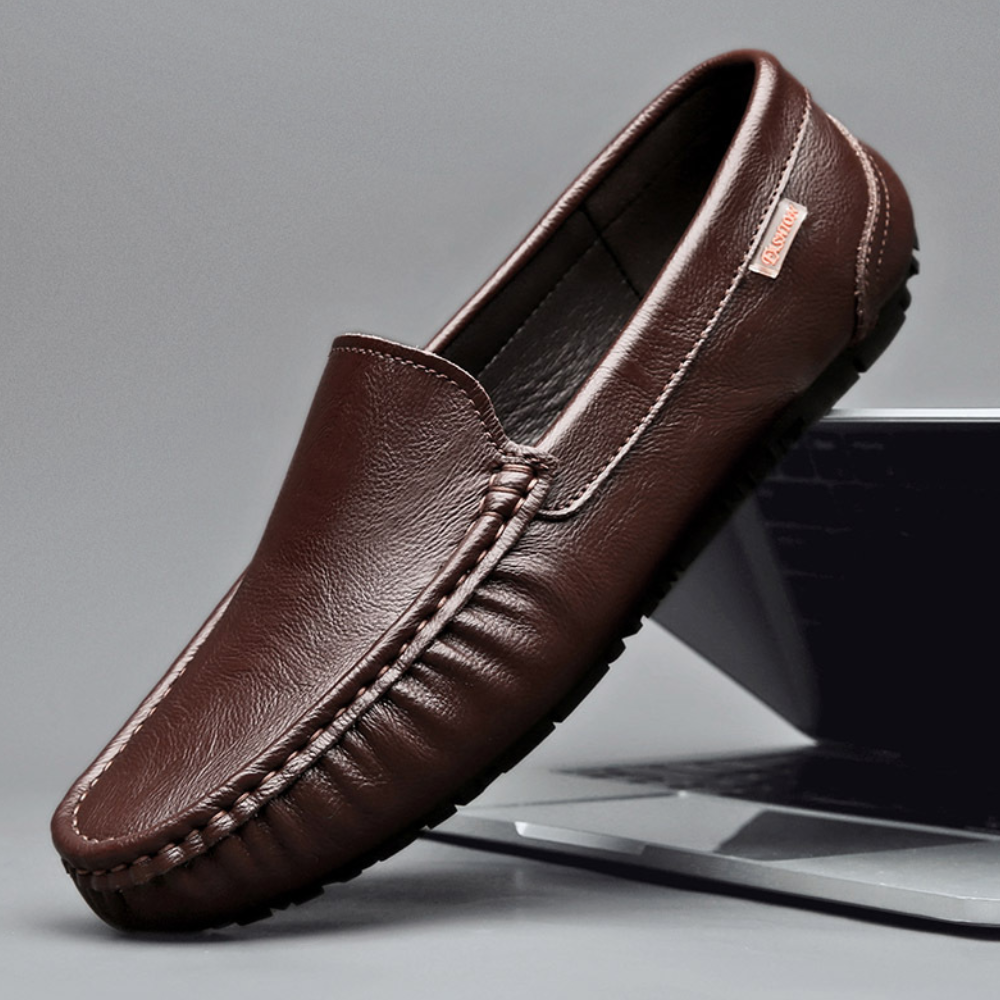 Emerson Mocassins Homme en Cuir – Chaussures Slip-On Élégantes & Confort Durable