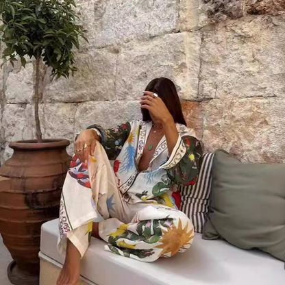 Stela - Elegancki dwuczęściowy zestaw damski dla wyrafinowanego i wyrafinowanego stylu