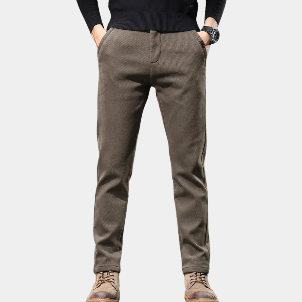 Men’s Slim Fit Trousers Tapered Stretch Smart Everyday Pants