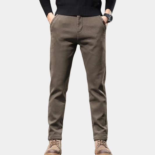 Men’s Slim Fit Trousers Tapered Stretch Smart Everyday Pants