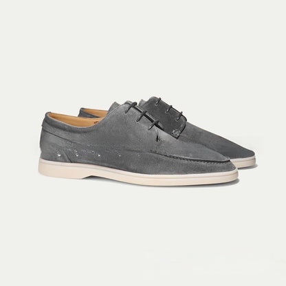 Stratford Luxury Men’s Leather Lace-Up Loafers – Premium Dress and Casual Shoes