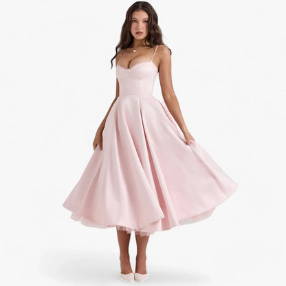 Helena | Kwiatowa sukienka midi w stylu vintage