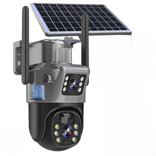 DualGuard | 4K Beveiligingscamera met Zonnepaneel