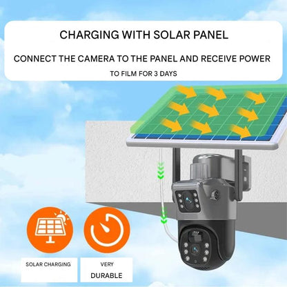 DualGuard | 4K Beveiligingscamera met Zonnepaneel