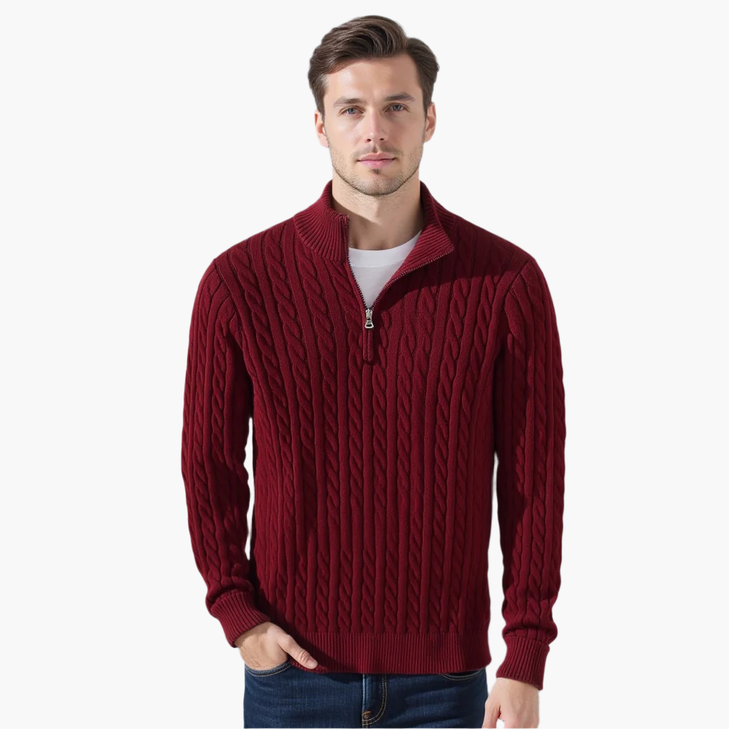 Chaplin Cable Knit Half-Zip