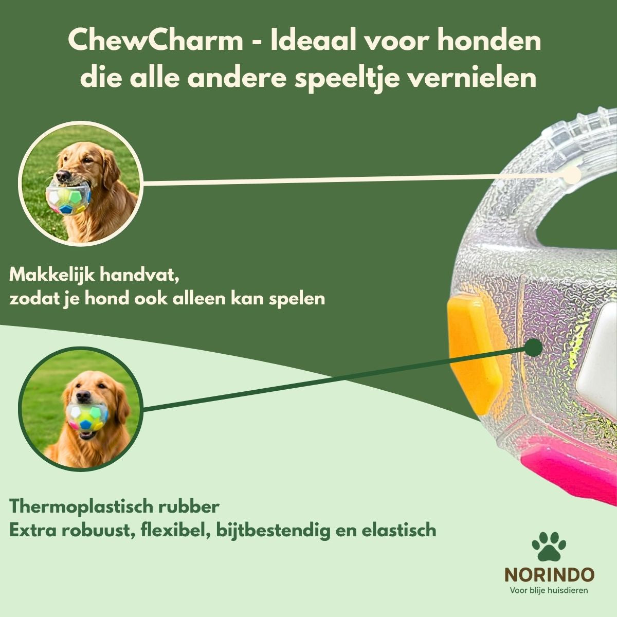 Norindo ChewCharm – Rust door natuurlijk kauwgedrag