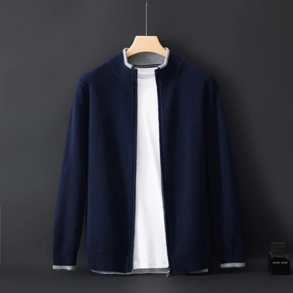 Cardigan classique en laine pour hommes