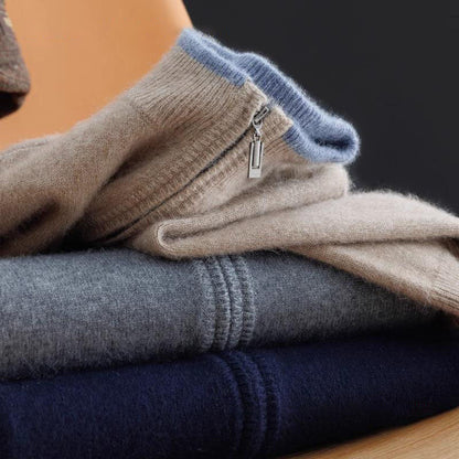 Men's cashmere zip jacket Warm and elegant - Perfect for autumn