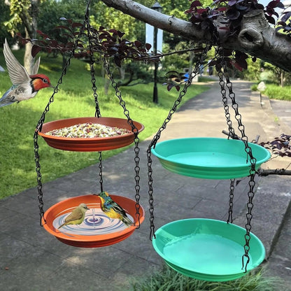 Double-Tray Hanging Bird Feeder