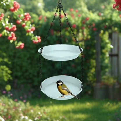 Double-Tray Hanging Bird Feeder
