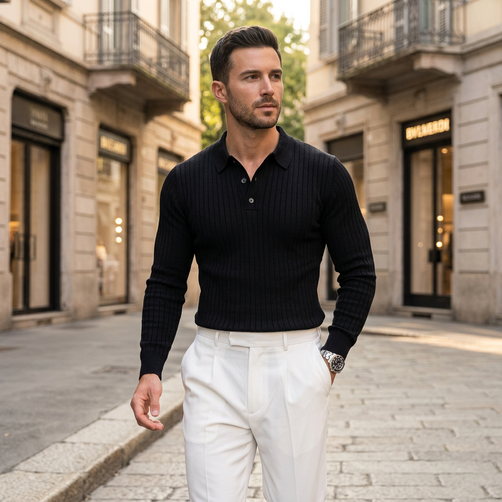 Long Sleeve Premium Polo