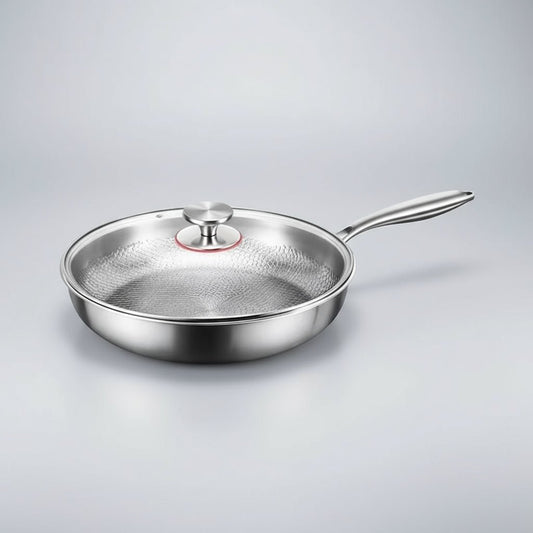 Gehämmerte Titan-Bratpfanne mit Antihaftwirkung – Induktionsgeeignet
