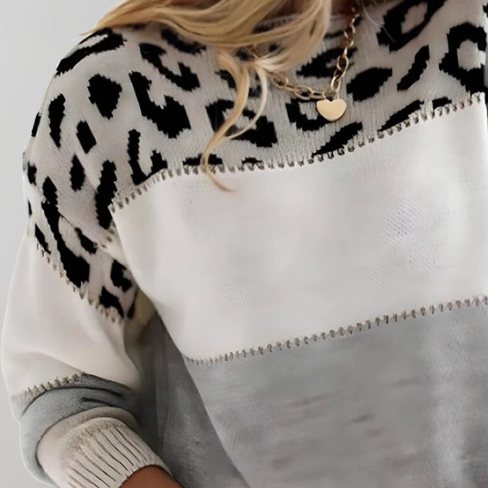 Charlene | Casual Leopard Print Sweatshirt