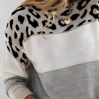Charlene | Casual Leopard Print Sweatshirt