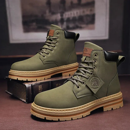 Herren Schnürstiefel Mit Klassischem Design Und Rutschfester Sohle