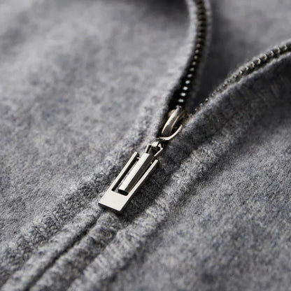 Men's cashmere zip jacket Warm and elegant - Perfect for autumn