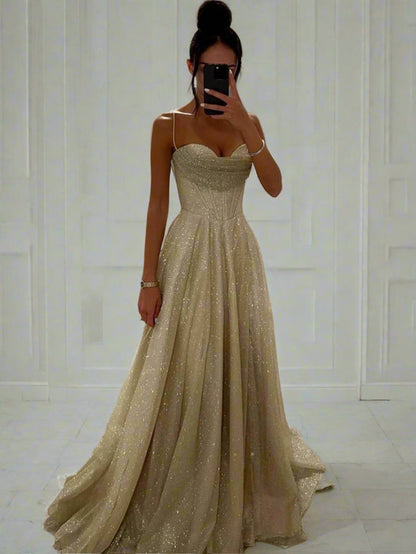 Robe longue femme élégante manches décolletées