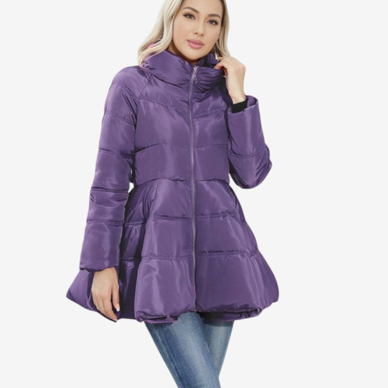 Nora – Long Sleeve Jacket with Collar and Pockets