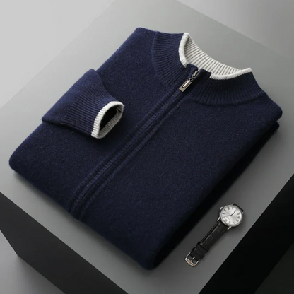 Cardigan classique en laine pour hommes