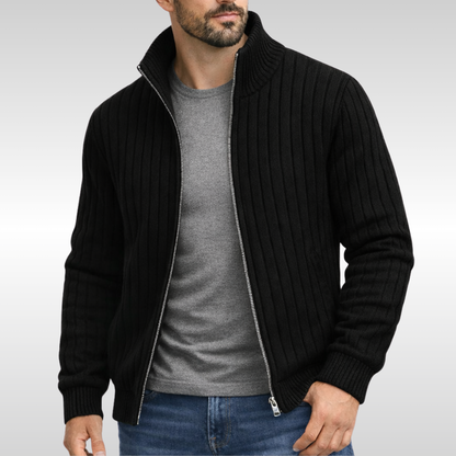 Peter | Klassische Strickjacke mit Reißverschluss
