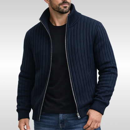 Peter | Klassische Strickjacke mit Reißverschluss