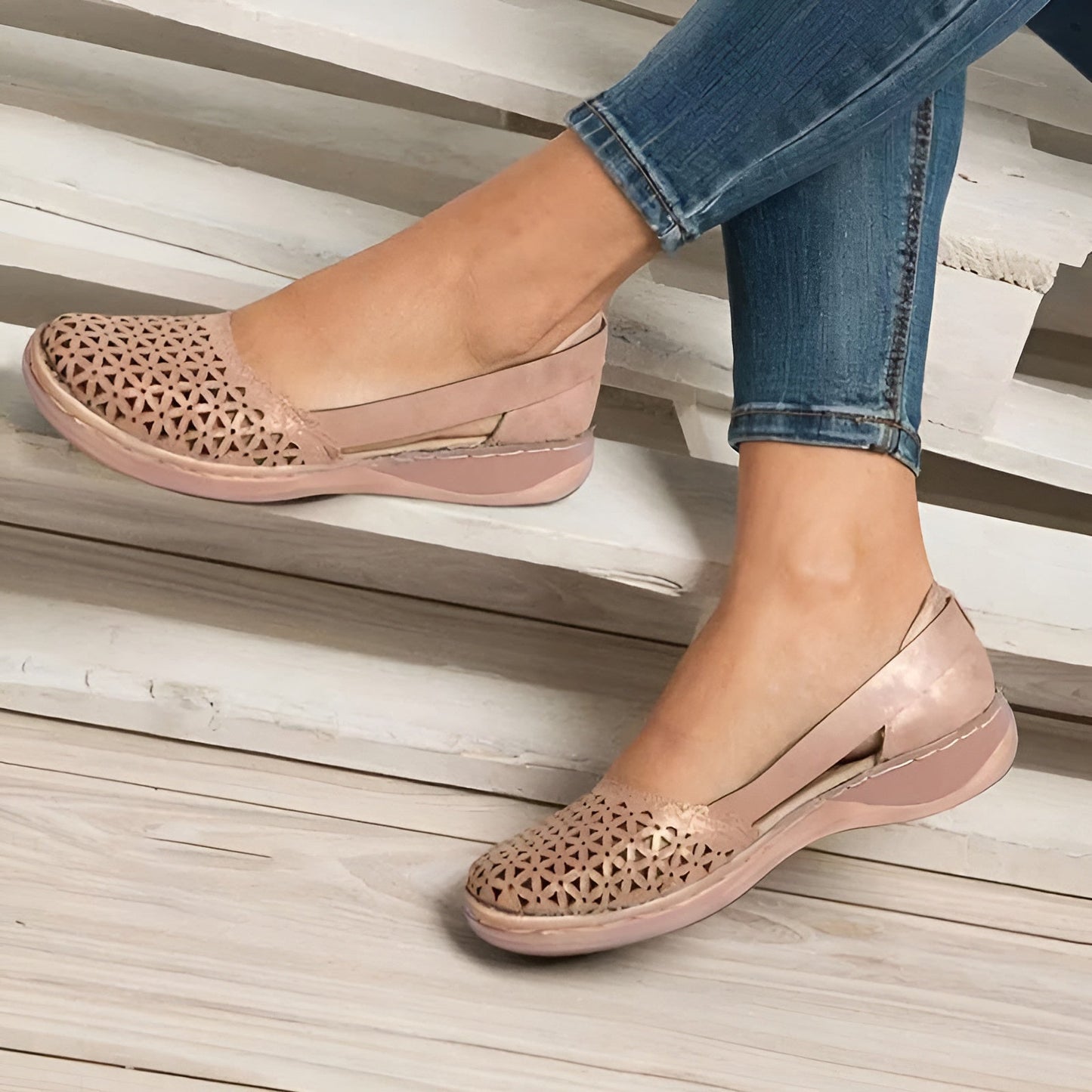 Calzature Donna | Ortopediche Slip-On con Dettaglio Traforato