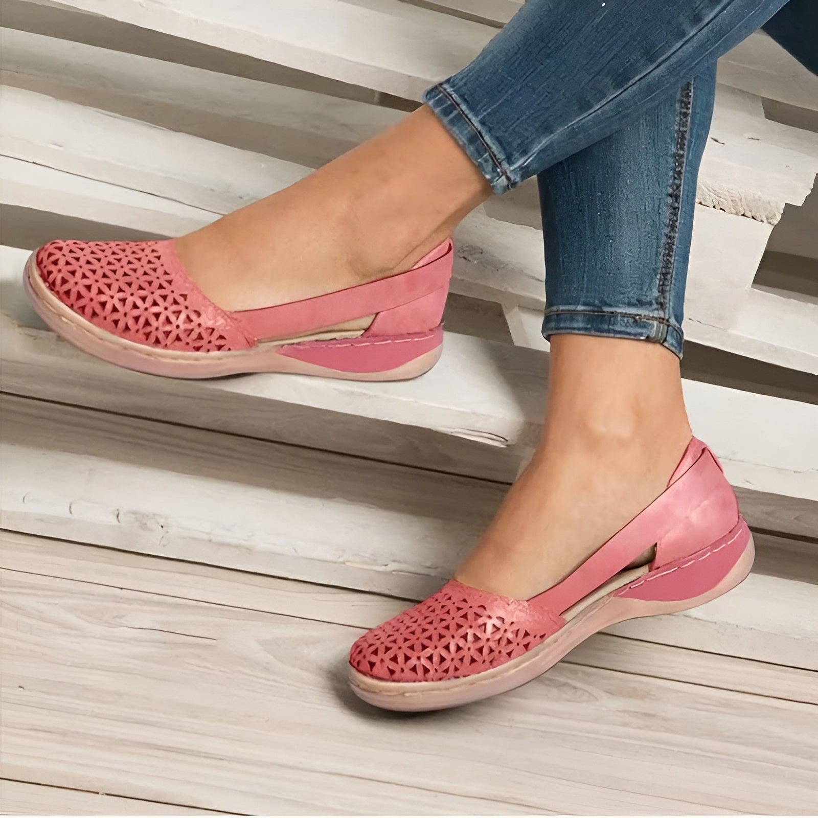 Calzature Donna | Ortopediche Slip-On con Dettaglio Traforato