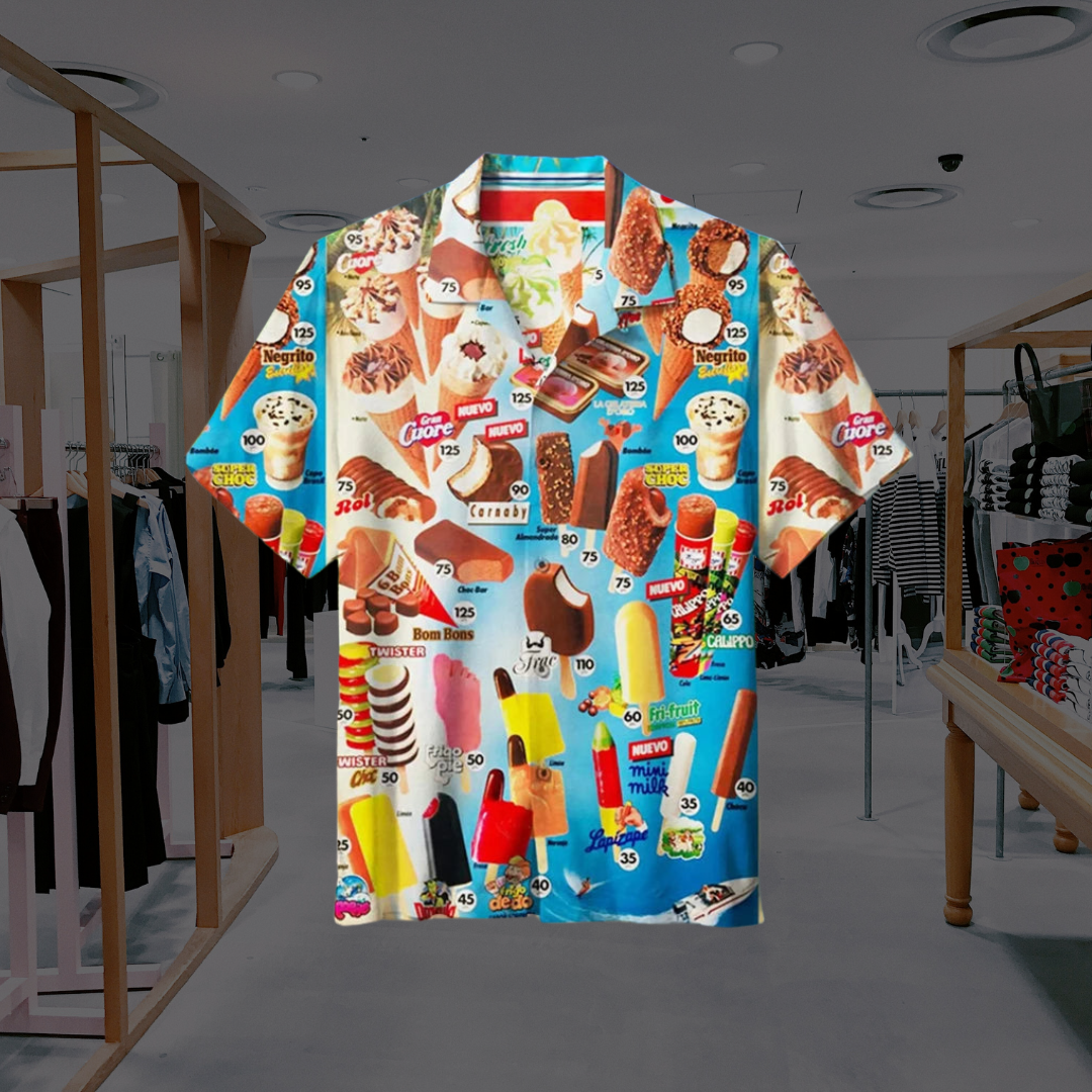 Camicia Estiva Uomo | Hawaiana con Stampa Originale & Maniche Corte