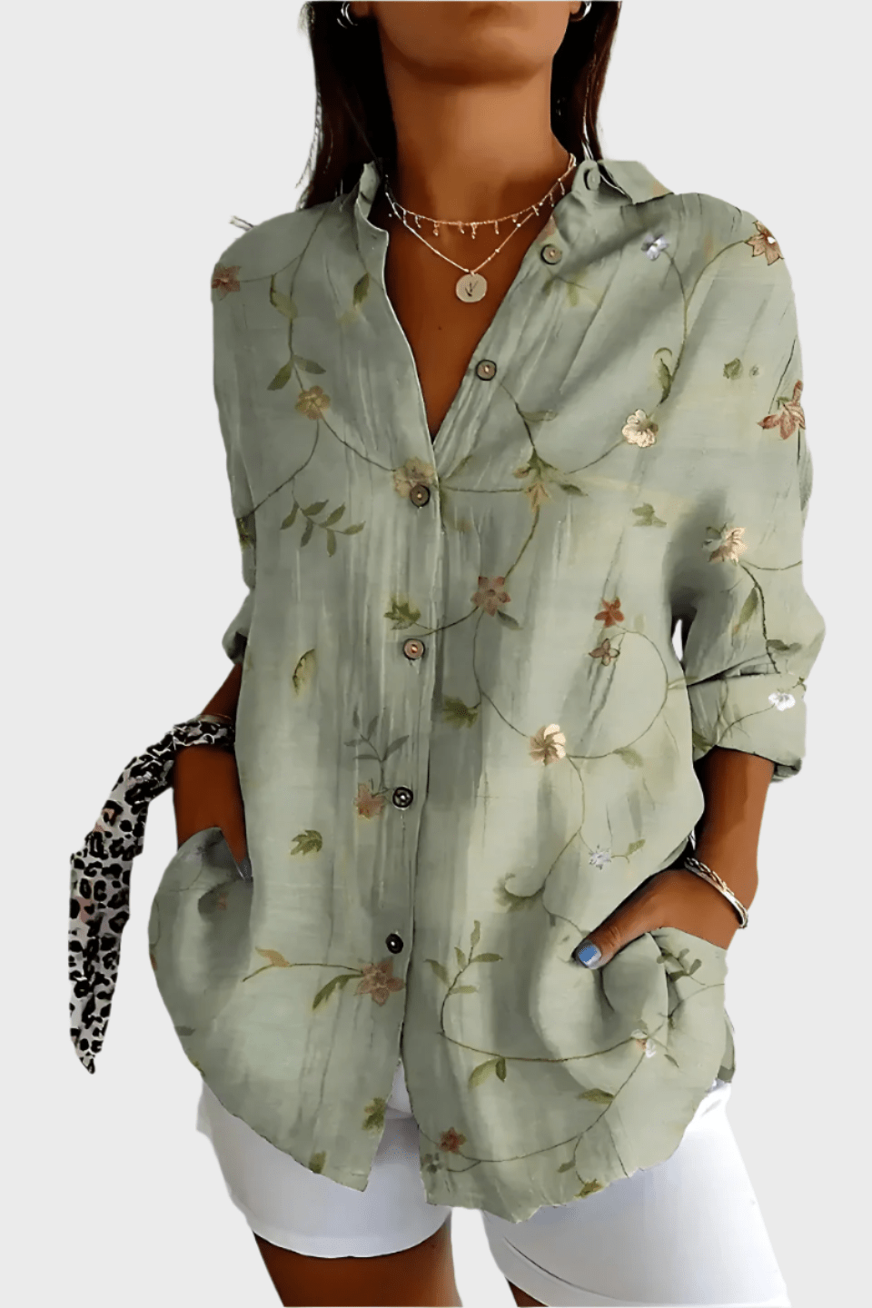 Camicia floreale Donna | Bottoni Frontali & Vestibilità Morbida