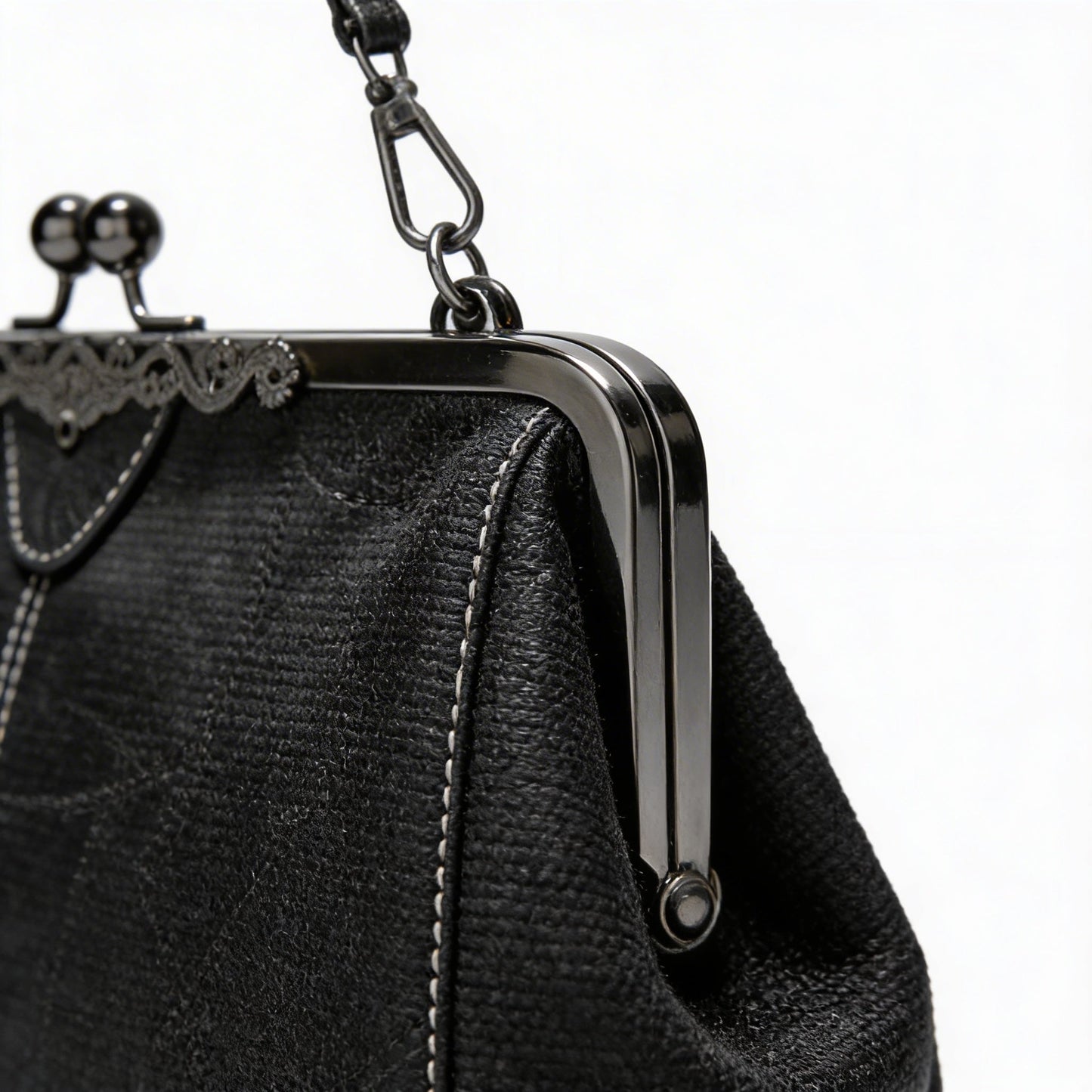 Camila | Women’s Crossbody Bag With Classic Clasp Closure And Contrast Stitch Detail | Retro