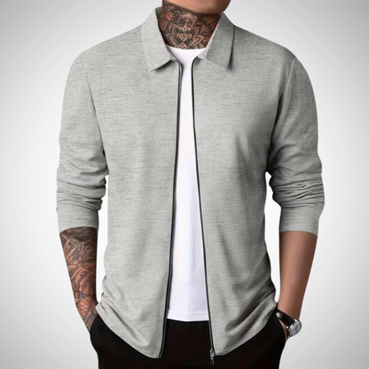 Bellivaro | Mænds Zip-cardigan | Slank Og Let Lagtrøje