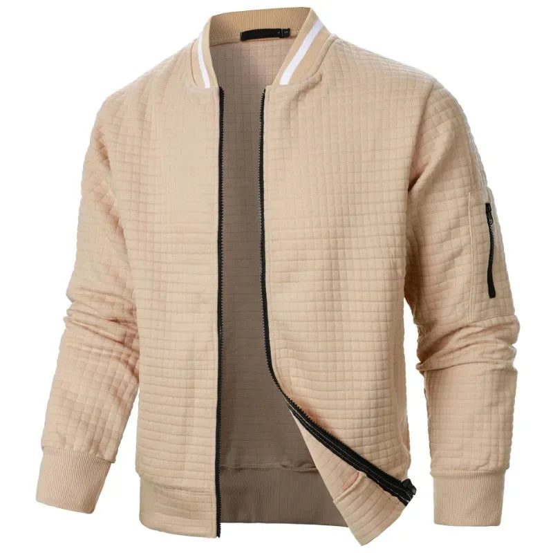 Cardigan herre | Ternet strik vest med knapper og casual pasform