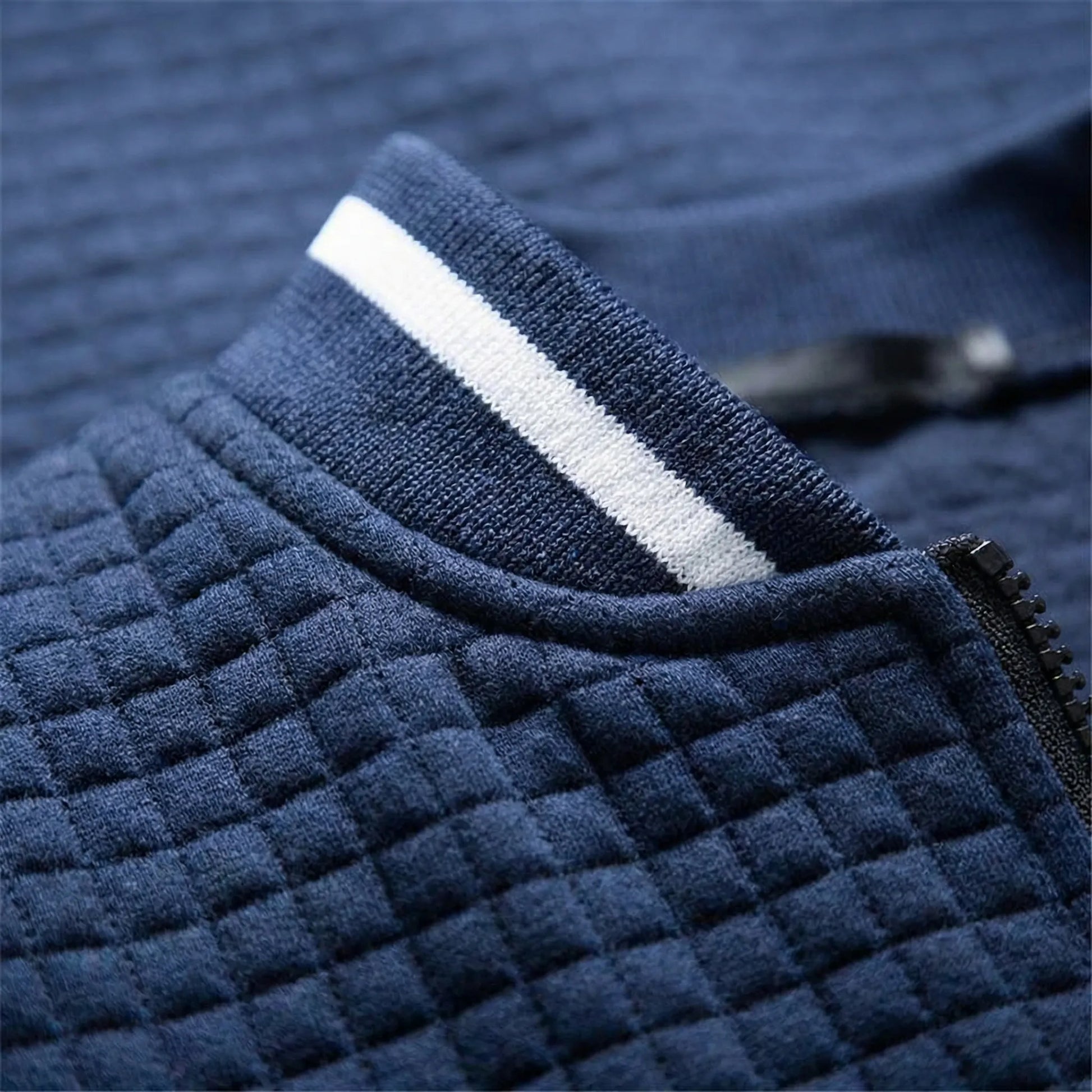 Cardigan herre | Ternet strik vest med knapper og casual pasform