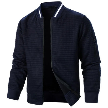 Cardigan herre | Ternet strik vest med knapper og casual pasform