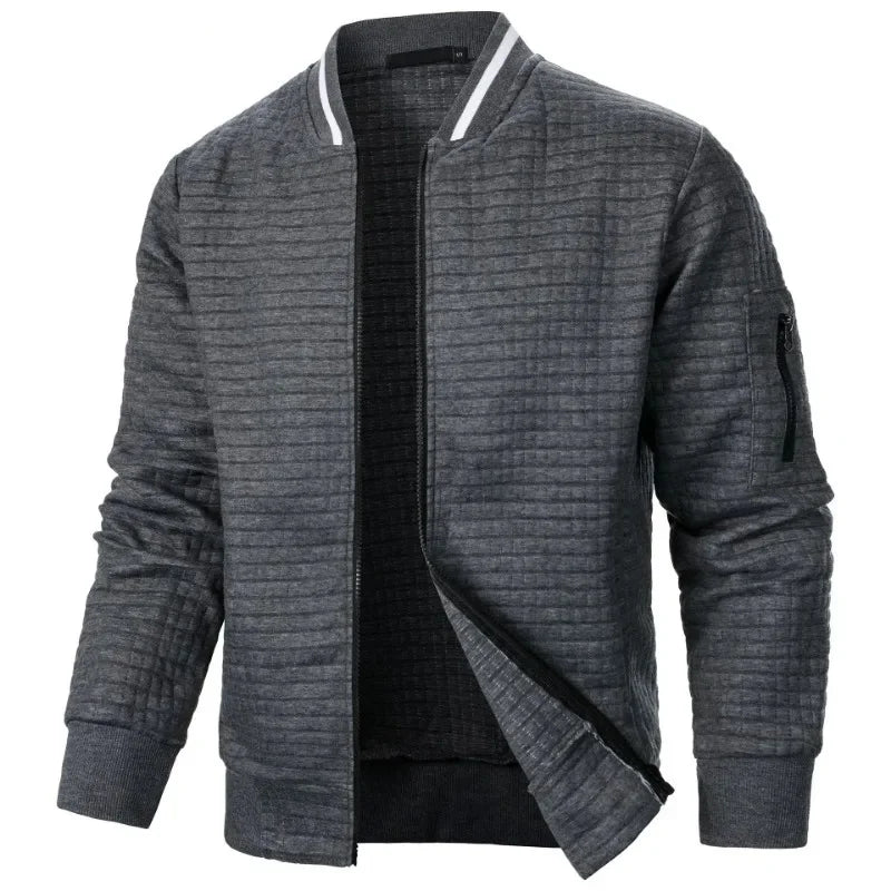 Cardigan herre | Ternet strik vest med knapper og casual pasform