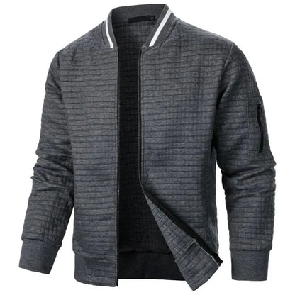 Cardigan herre | Ternet strik vest med knapper og casual pasform