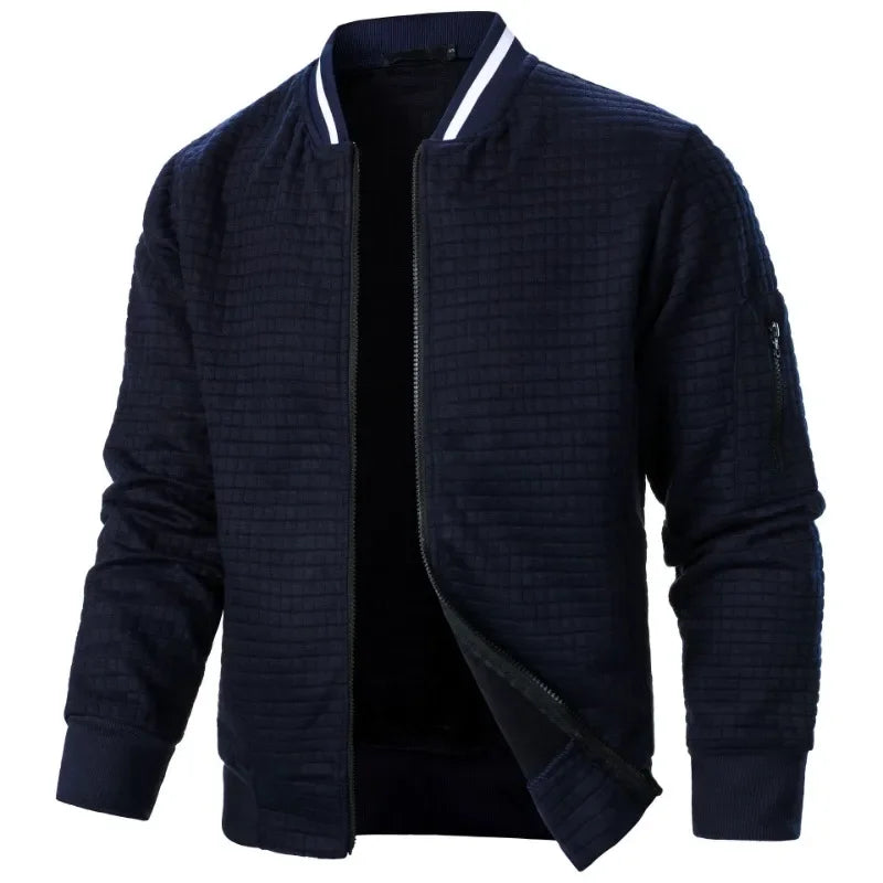 Cardigan herre | Ternet strik vest med knapper og casual pasform