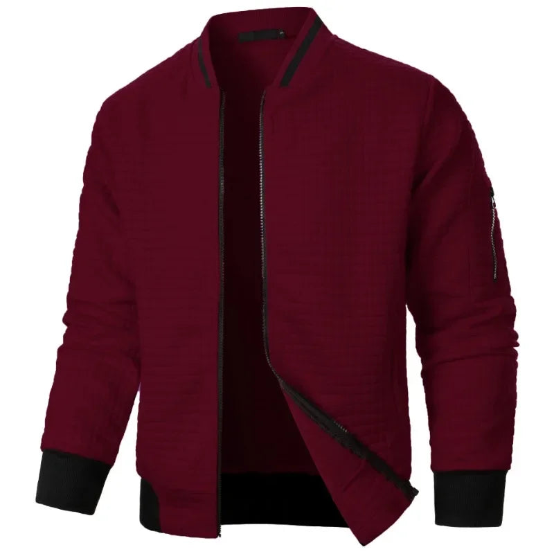 Cardigan herre | Ternet strik vest med knapper og casual pasform