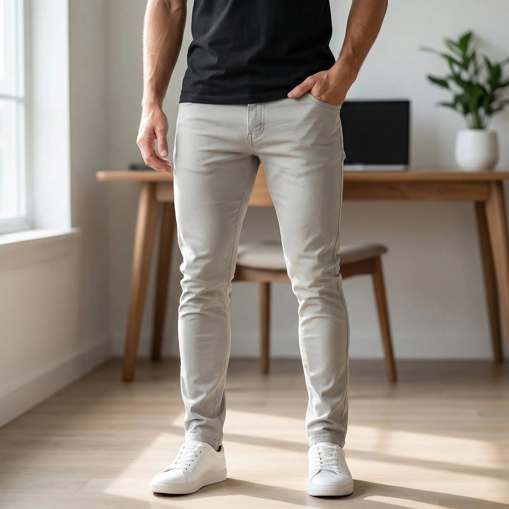 Cargo bukser herre | Streetwear cargobukser med lommer