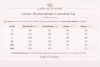 Carolyn | Bauchstraffendes V-Ausschnitt-Top