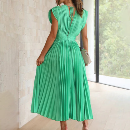 Cassia | Women’s Graduation Dress With V-Neck And Ruffle Sleeves | Elegant