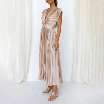Cassia | Women’s Graduation Dress With V-Neck And Ruffle Sleeves | Elegant
