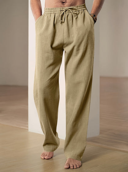 Casual Linnen Heren | Elastische Taille & Losse Pasvorm