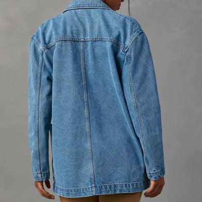 Denimjakke til Kvinder med Et Stilfuldt Twist