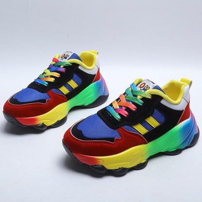 Women’s Faux Leather Chunky Platform Sneakers