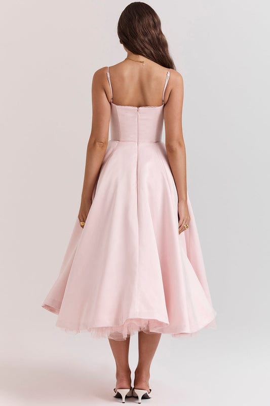 Cecilia Dames Midi Jurk | Mouwloos | Korsetstijl | Verborgen Zakken 7