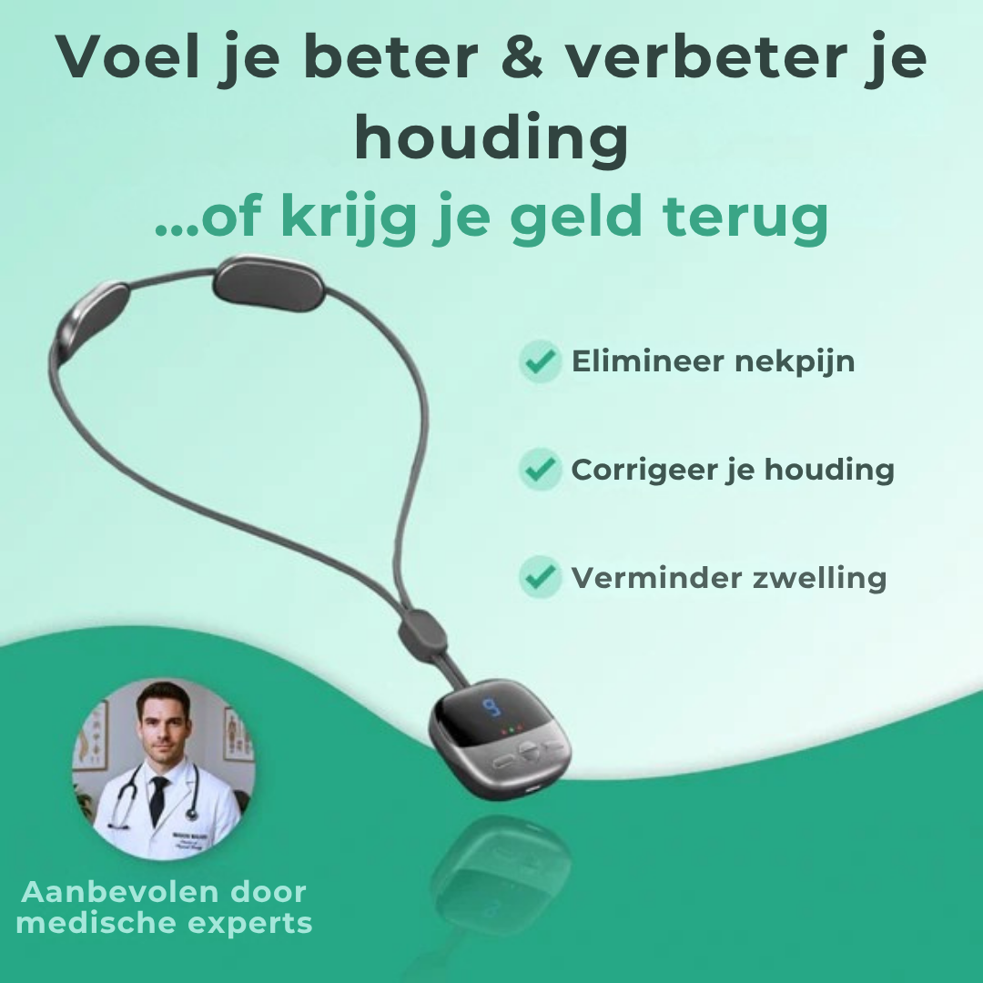 CERVARA | Slimme EMS Nekmassager voor Nekbult & Chronische Nekpijn