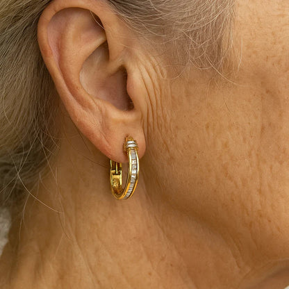 Vintage Arany és Gyémánt Fülbevalók