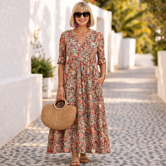 Janet | Midi Dress – Timeless Elegance