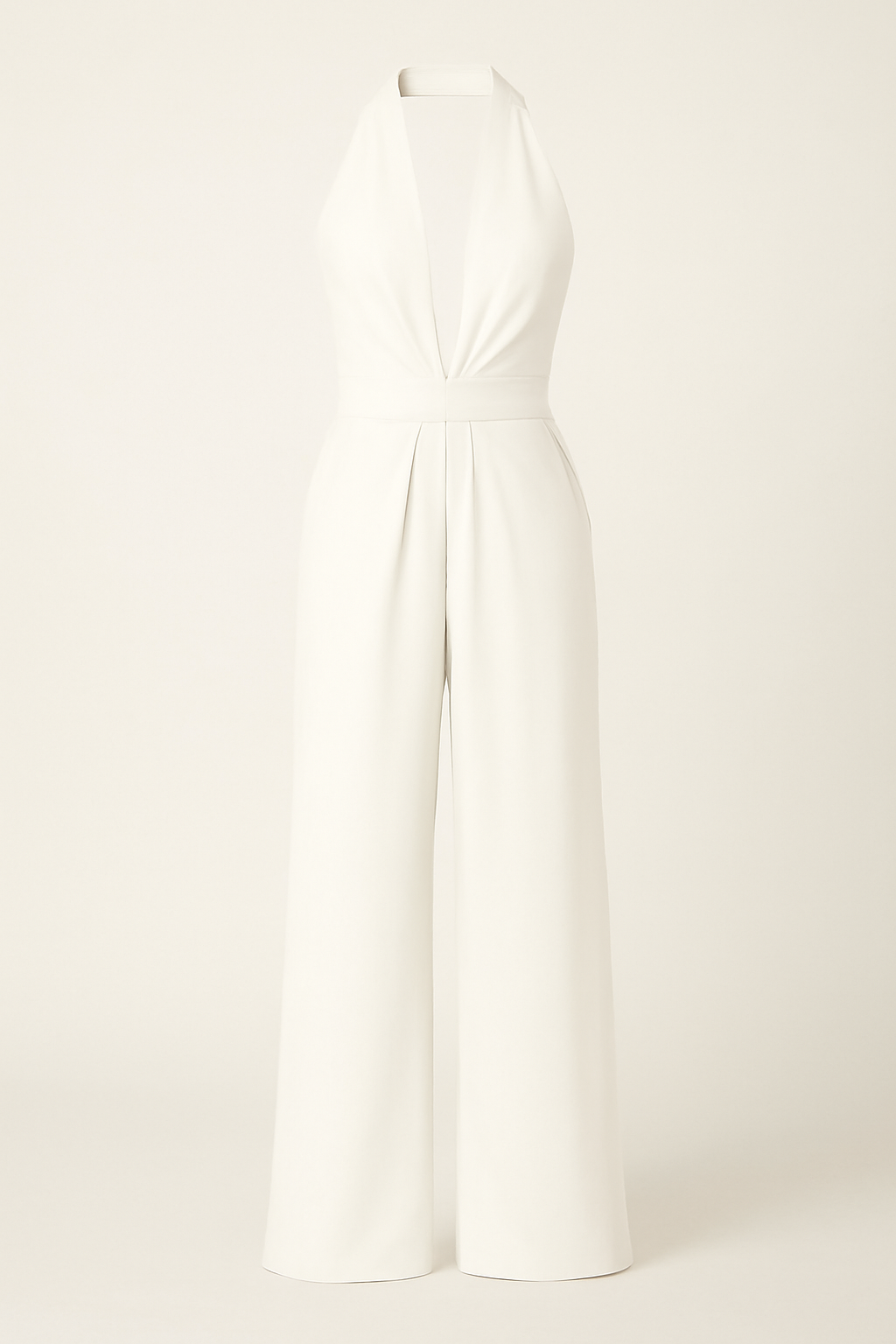 Sadie - salopette con scollo all'americana e tuta a gamba larga - Bianco - 12/28/2024 americana gamba GOOD larga one-pieces sadie salopette scollo Summer/Jumpsuit tuta - Concept Palermo
